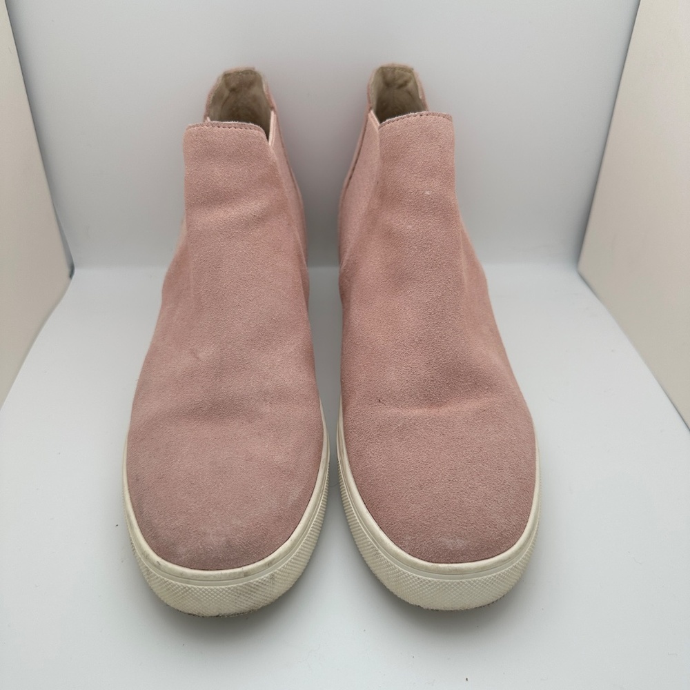 Steve Madden Sultan Suede Slip On Mid Sneaker Boots Pink Women’s Sz 10